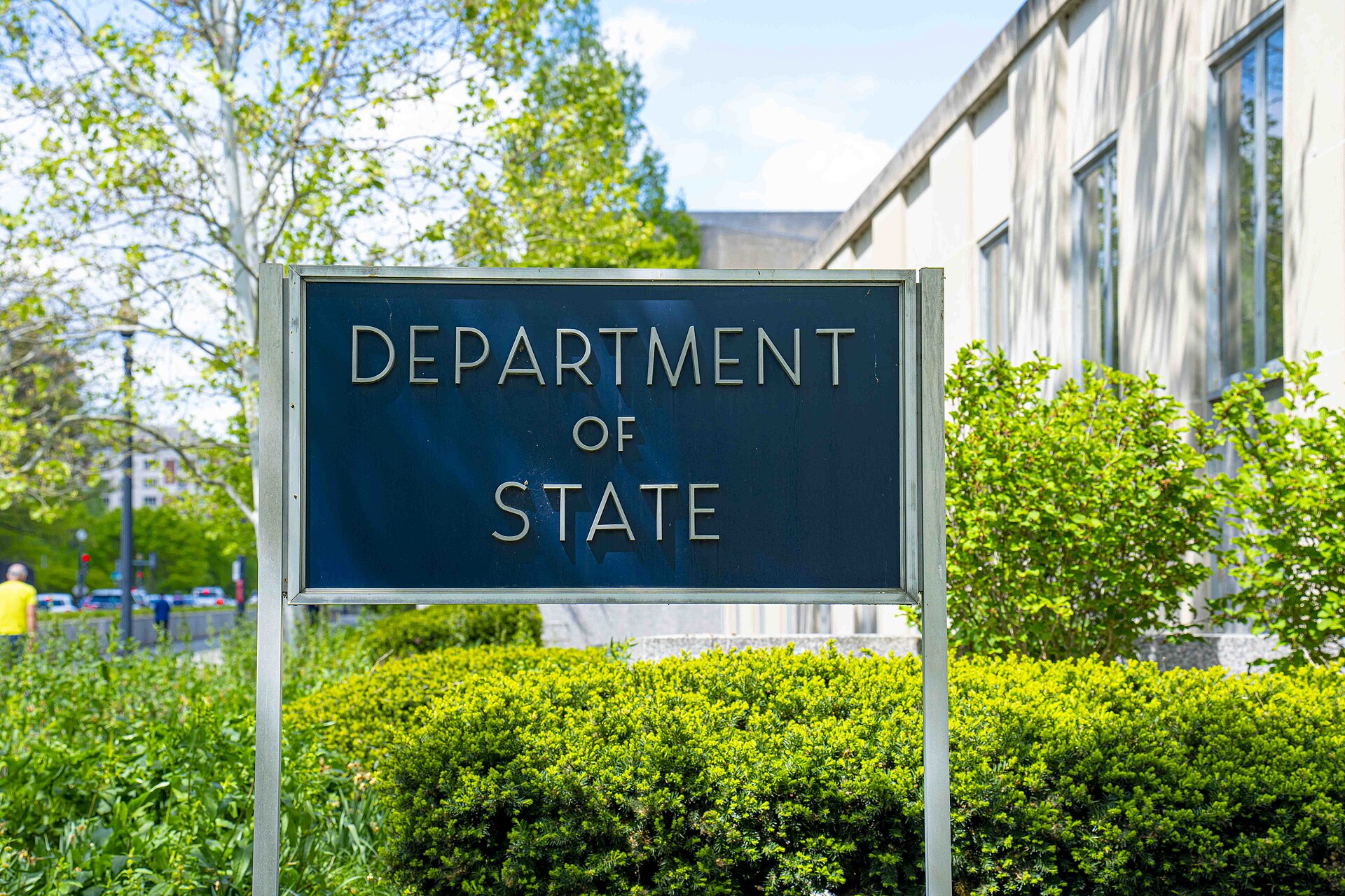 Exterior of the State Department headquarters in Washington