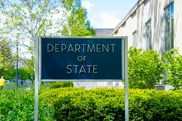 Exterior of the State Department headquarters in Washington